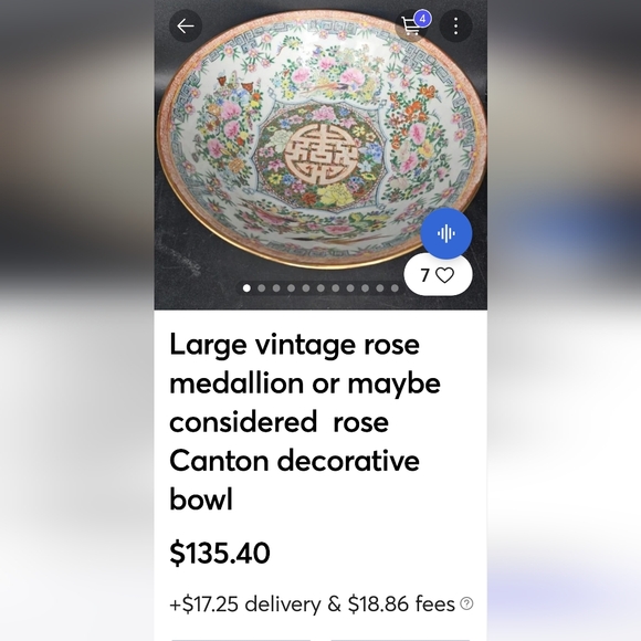 Gilt brass Antique China export marked brass porcelain Qing SALE- stamped - Picture 3 of 14